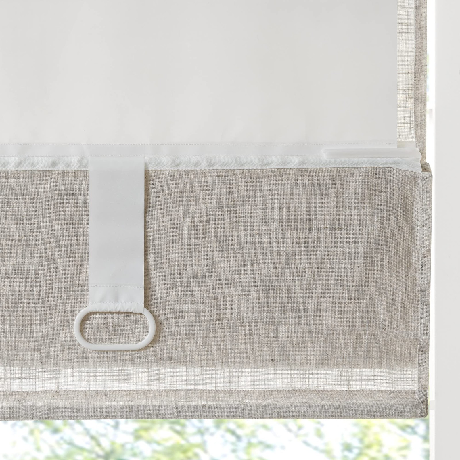 Madison Park Kyler Cordless – Lightweight Linen Blend Fabric