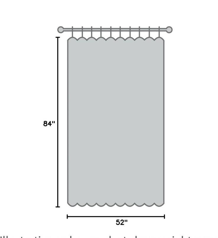 White Ruffle Curtains 52×84 Long 2 Panels, Premium Silky Satin Bedroom/living