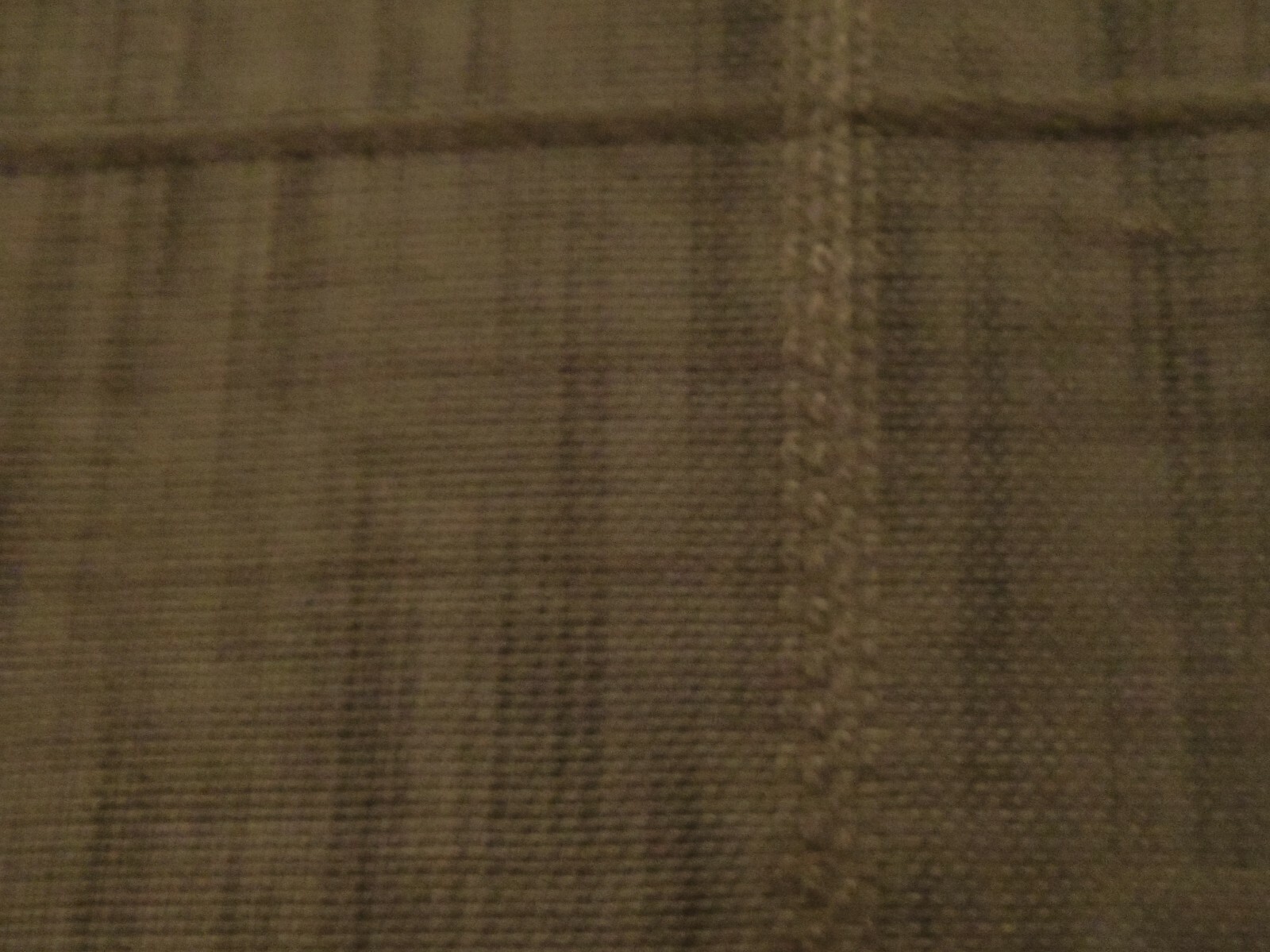 Unbranded Brown Color Square Cut Rod-Style Lined Curtain Single Panel 53 x 86