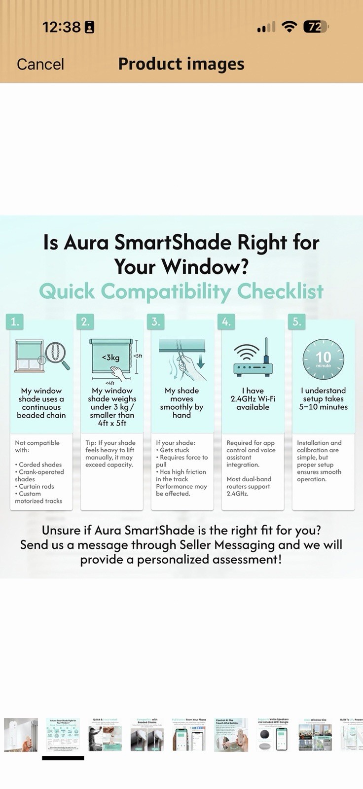 Aura Roller Smart Shade Driver, Remote Control & WiFi Dongle | Automate Existing