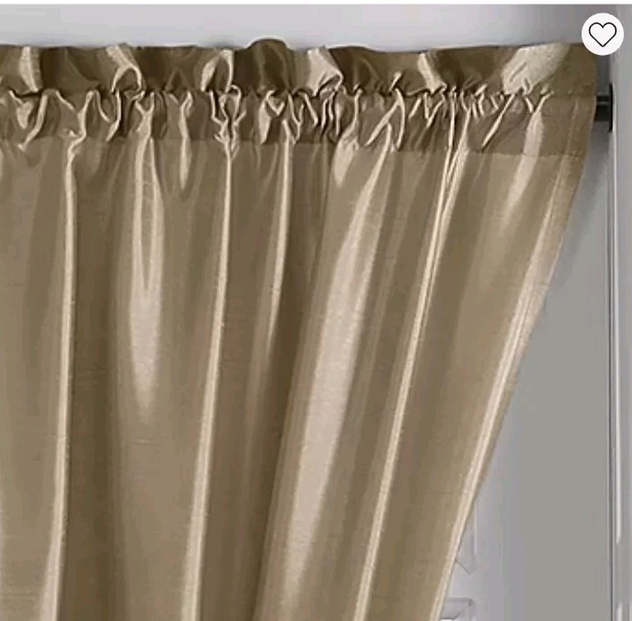 Elrene Home Fashions Colette French Door Panel Curtain 54in x 72in Gold