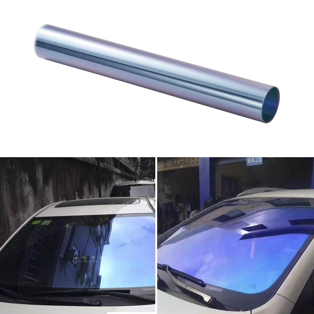 Dark Blue Chameleon Windshield Tint Car Window Foils Solar Protection Film Wi…