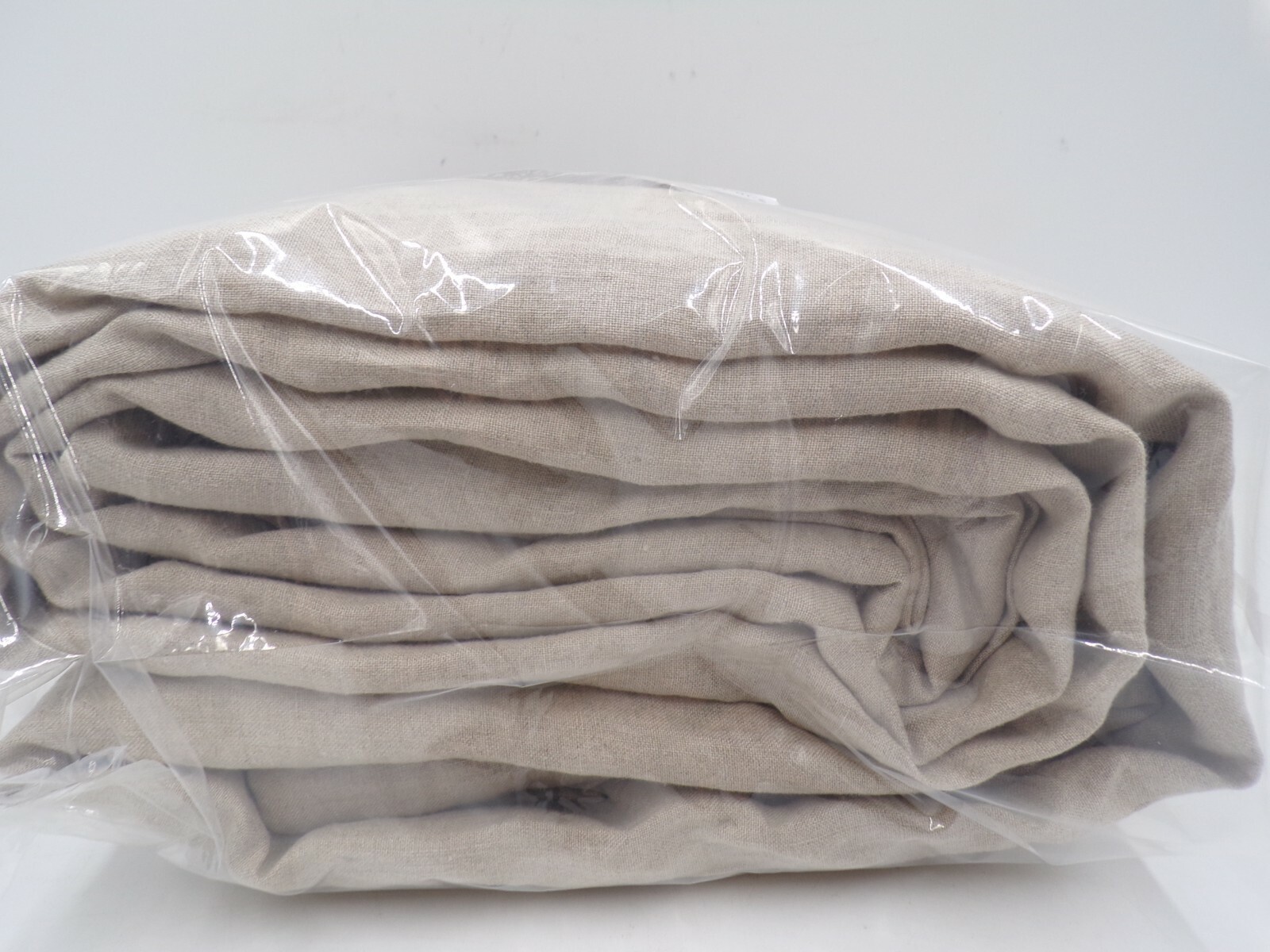 Pottery Barn Belgian Flax Cotton Lined Curtain Drape 100 x 108″ Dark Flax #9861H