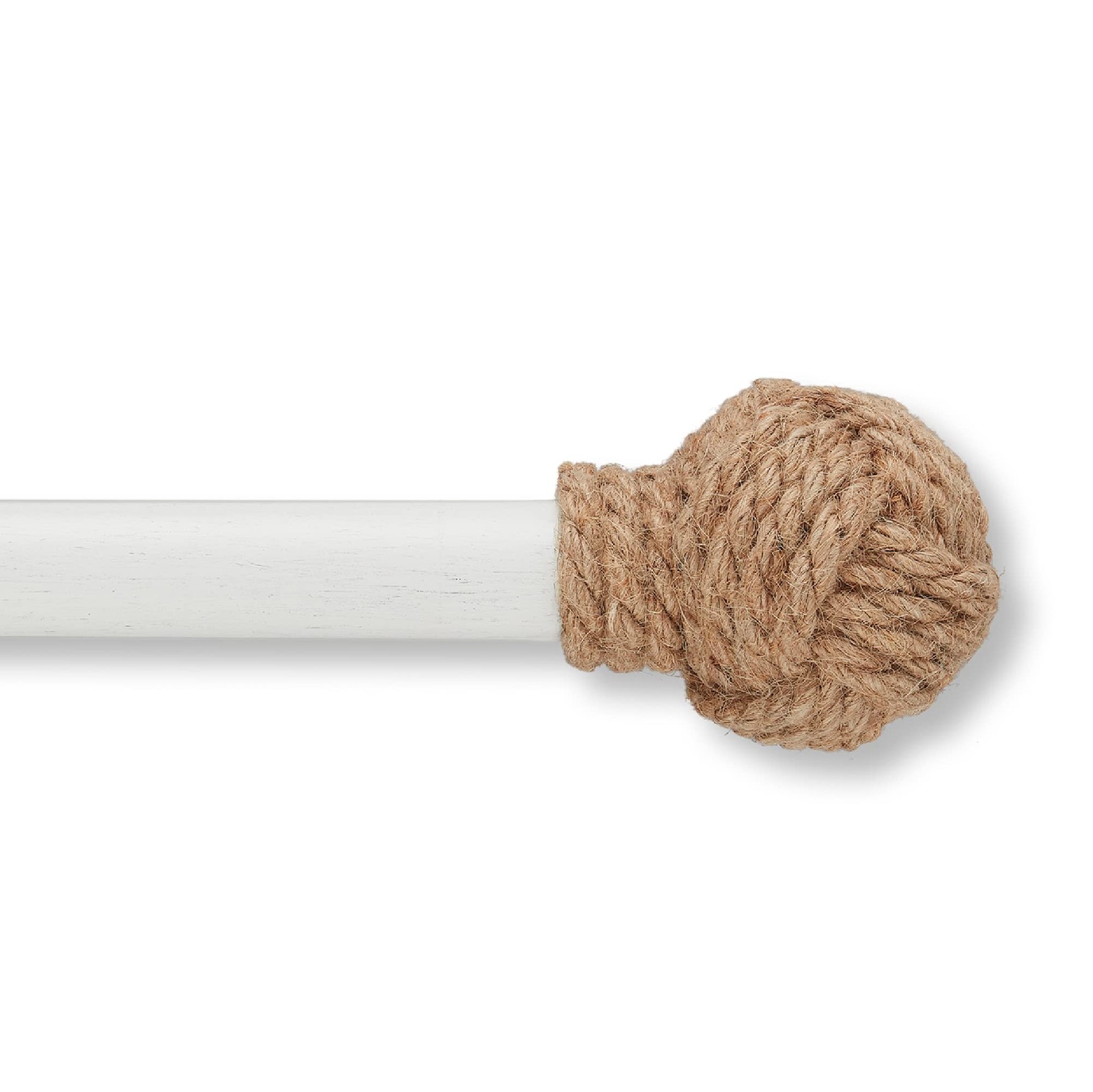 Mode Coastal Collection 1 1/8 Diameter Curtain Rod Set Coastal Jute Curtain Rod