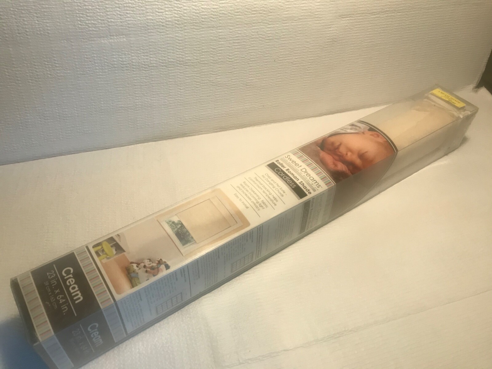 Cordless Roman Shade Jolie 23 in x 64 in 100% Cotton twill