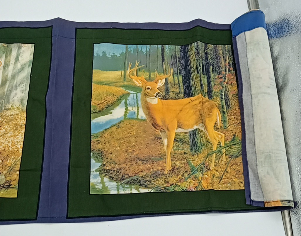 Vintage Deer Nature Valance Wall Hanging