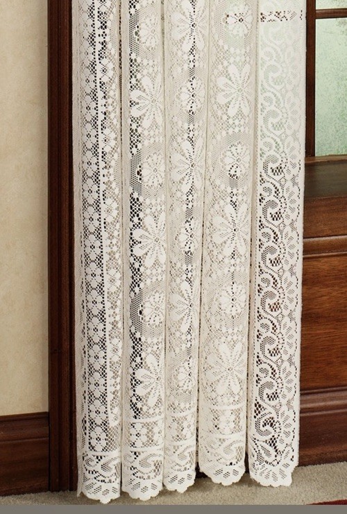 Sweet Home Collection Hopewell Classic Old World Style Lace Curtain Panel