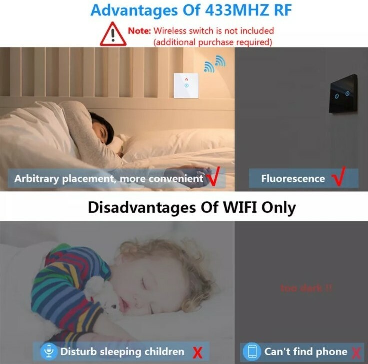 Smart Wifi Module RF 433Mhz Wireless Relay Google Home Alexa 2 in 1