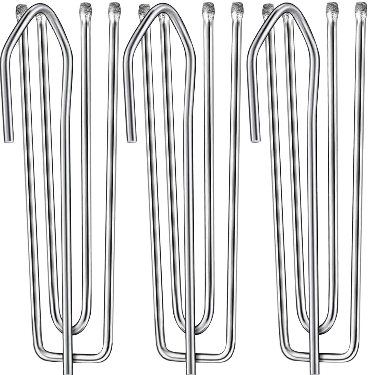 Go2Perfect Stainless Steel 4-Prong Pinch Pleat Curtain Hooks, 100 Pieces, for…