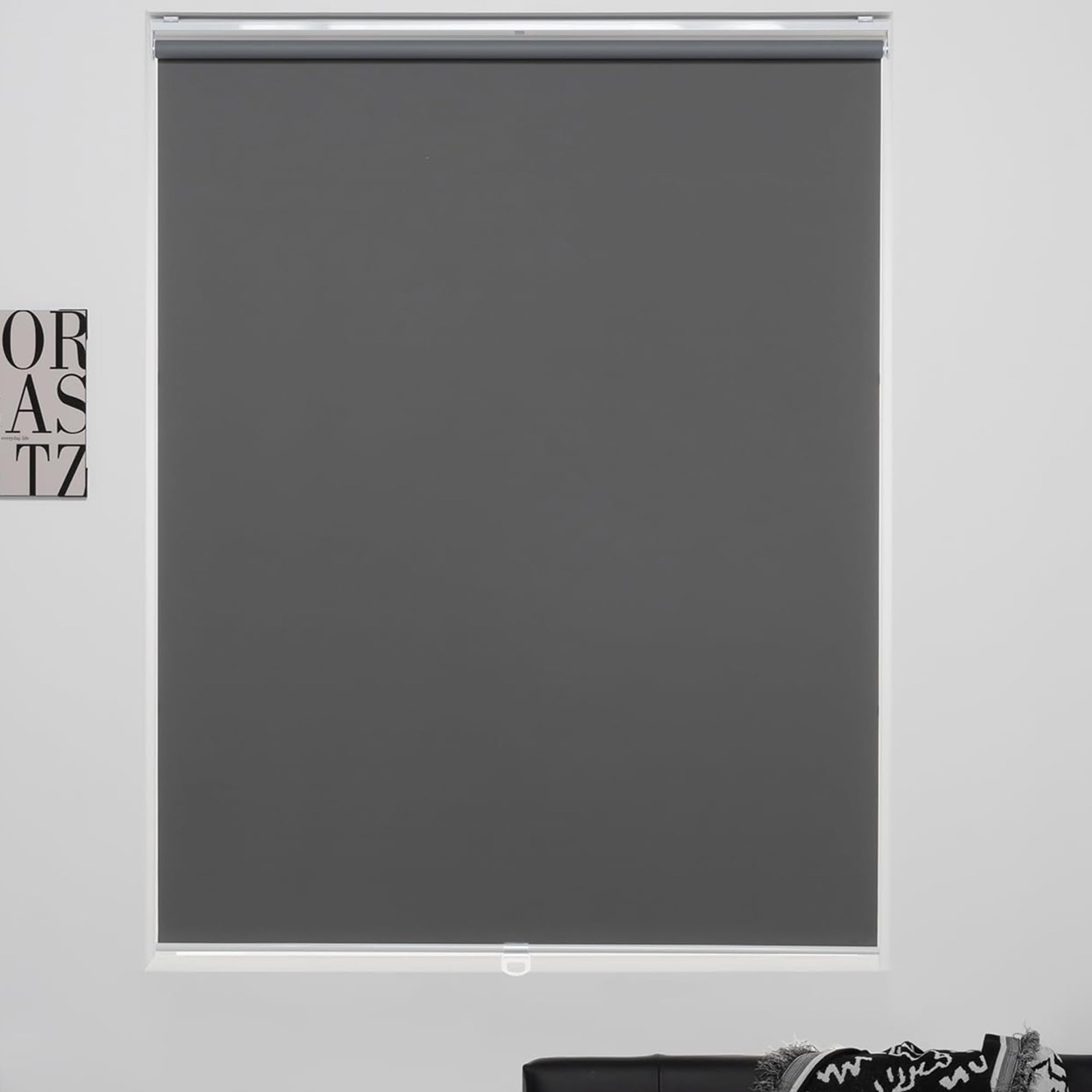 Cordless Roller Shades 100% Blackout Blinds for Windows and Doors, Pull Down …