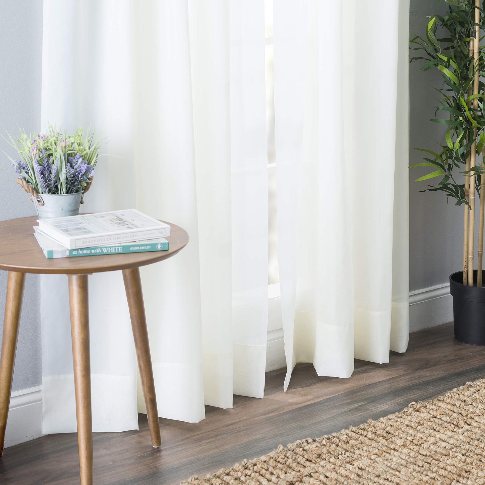 Smartsheer Thermoregulating Semi-Sheer Curtains Energy-Saving Privacy Panels Uv