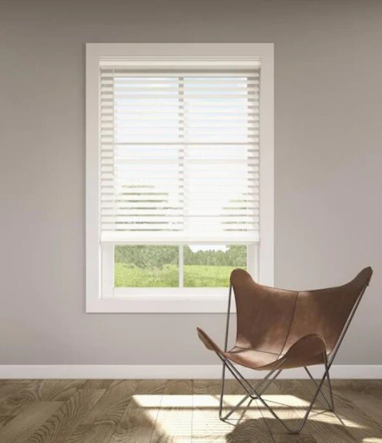 New Levolor 2 1/2″ Faux Wood Blinds White Inside Mount Various Sizes