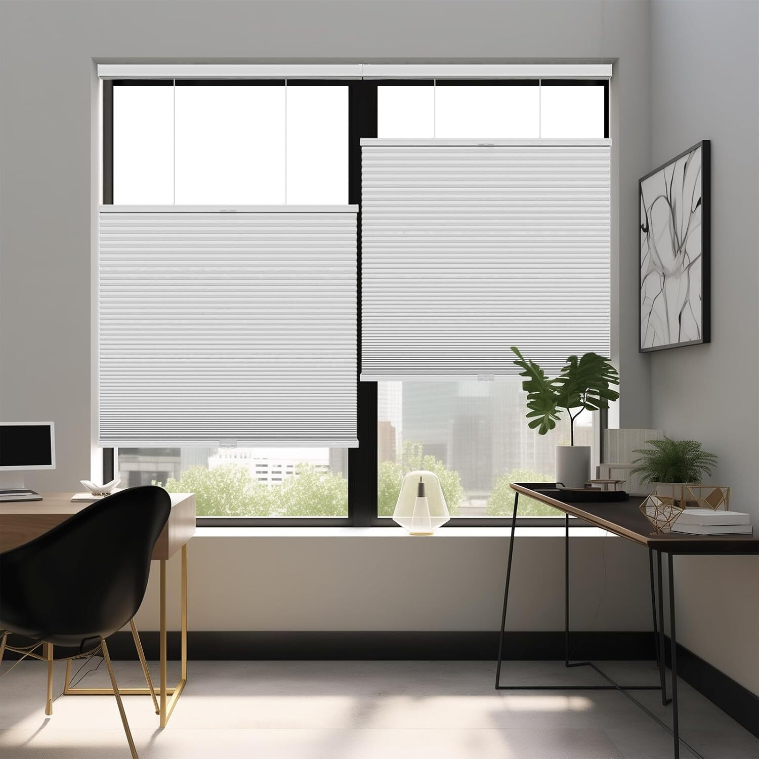 Cordless Blackout Top-down Bottom Up Honeycomb Blinds Cellular Window Shades