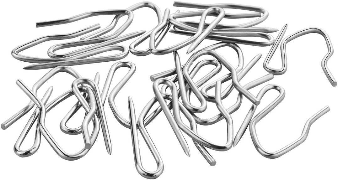 58 Pcs Rustproof Curtain Hooks – 1.2 inches Stainless Steel Nickel-Plated Off…
