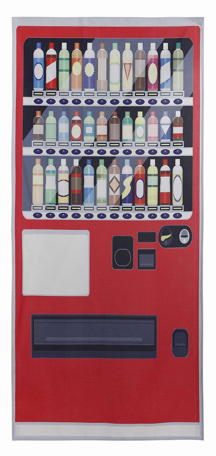 next.design Noren Japanese Doorway Curtain with a Picture of Vending Machine …