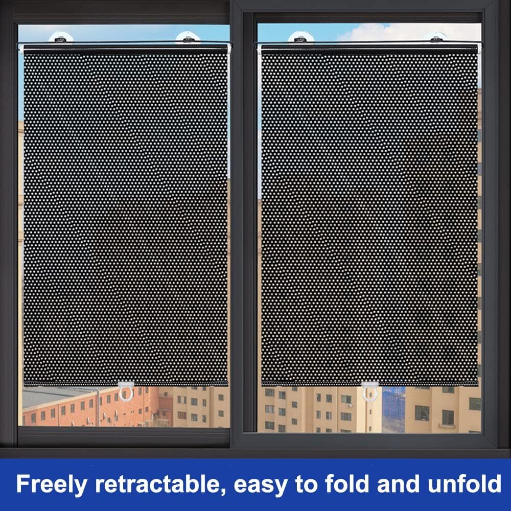 Retractable Car Auto Front/Side Window Sun Shade Shield Cover Roll Curtain Visor