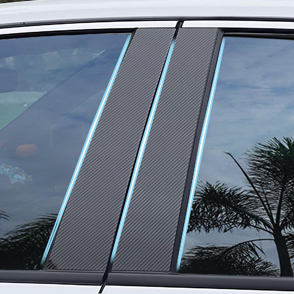 Boxcheer Door Window Pillar Accessories Fit For Genesis G80 2015 2016 2017 2018