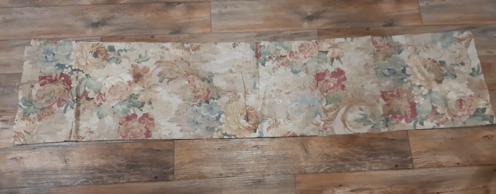 Burlington Curtain Valance Floral Damask Jacquard 82”Wx18”L
