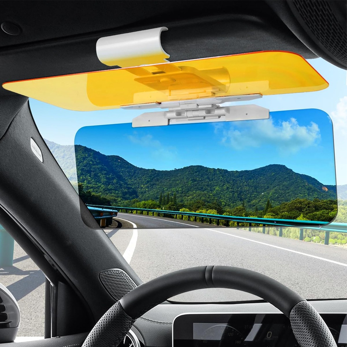 Car Sun Visor Sun Shield Anti -Glare Driving Universal Polarized UV 180-Degree