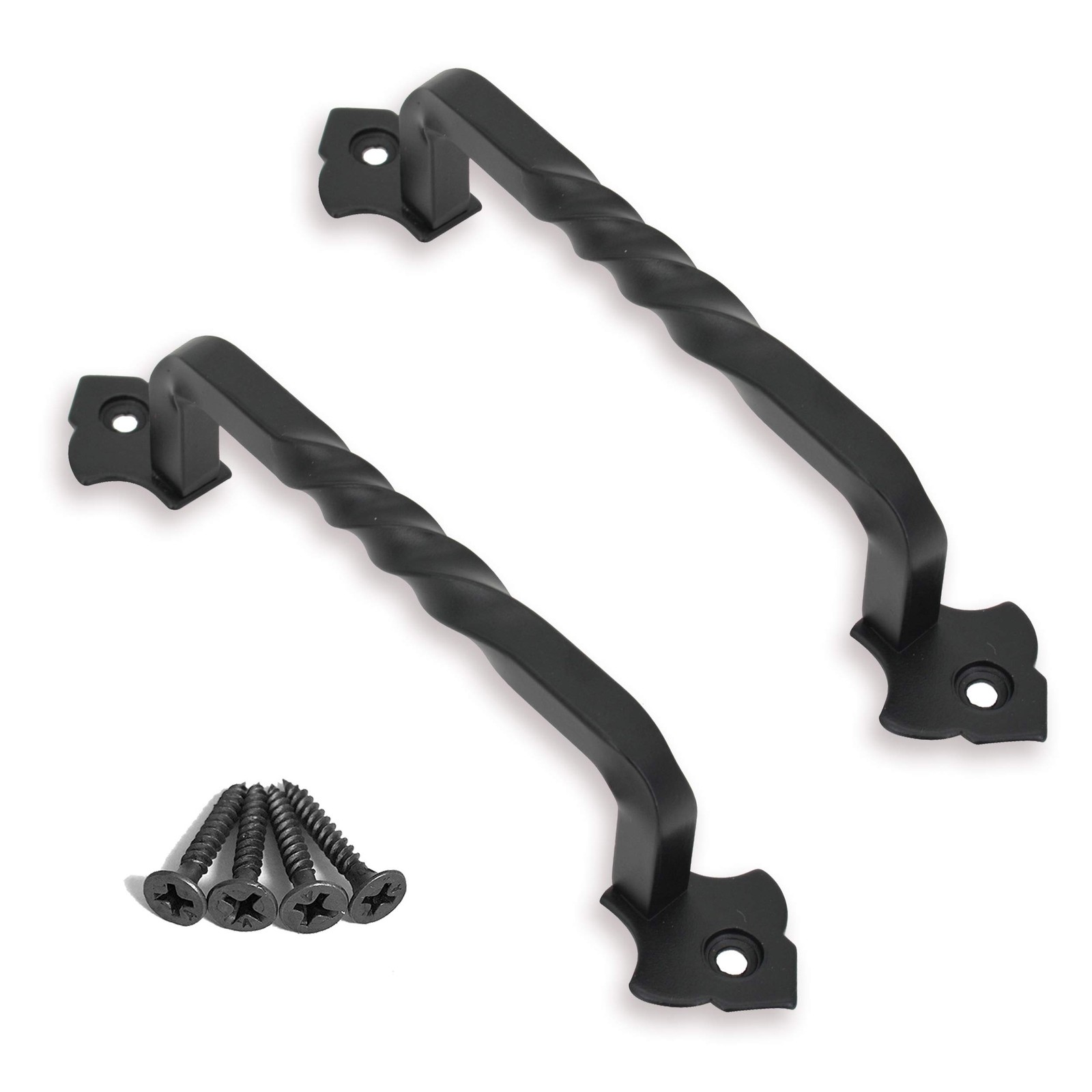 OVOV 2 Pack Barn Door Pull Handle Hardware for Garden Gate 6inch | Solid Stee…