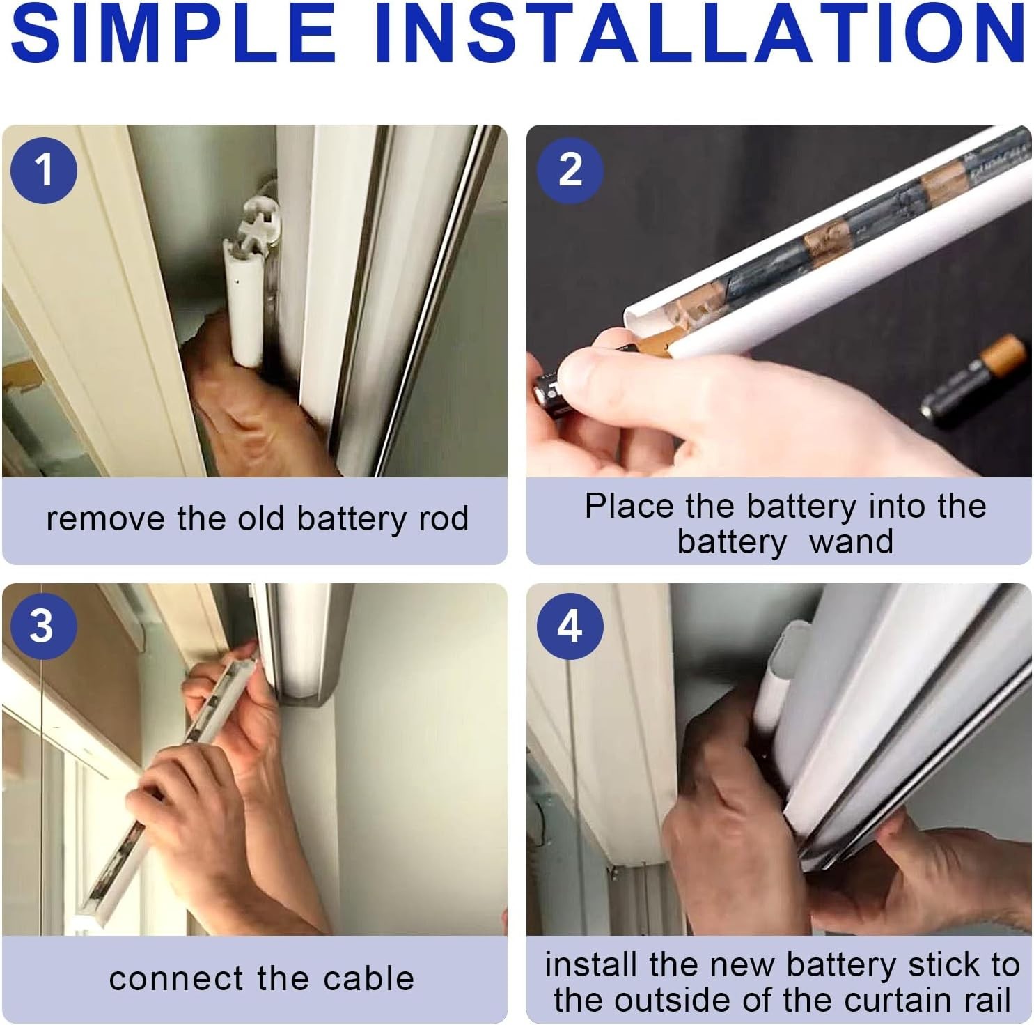 Qty. (1) Hunter Douglas Battery Wand Platinum Technology 2.0 and 2.1