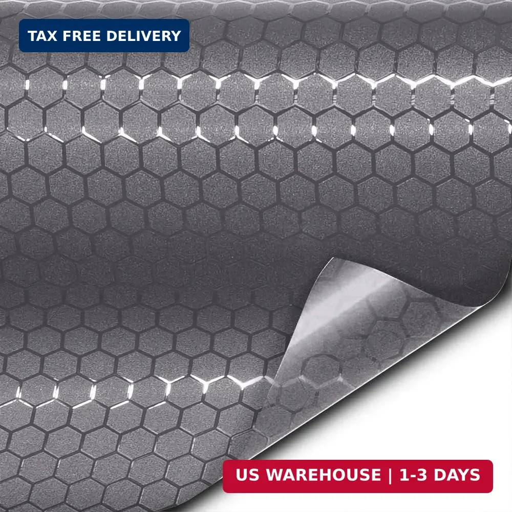 VViViD+ Honeycomb Matte Smoke Taillight Tint Bulk Vinyl Roll (1ft x 5ft)