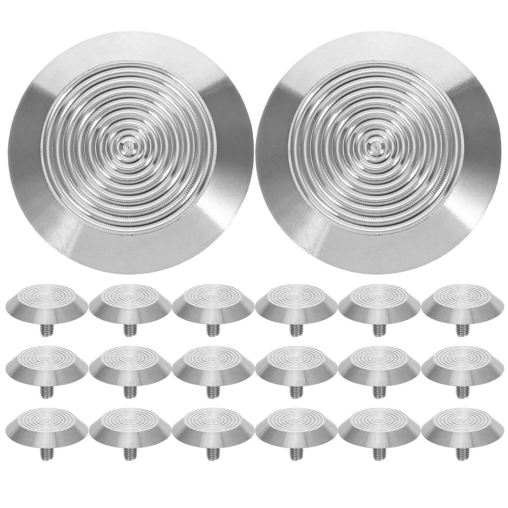 20Pcs Reusable Stainless Steel Non Slip Tactile Dot Studs for Sidewalk Guidance
