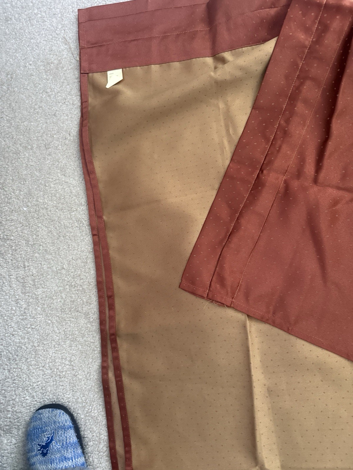 10 PC ELEGANT CURTAIN DRAPE SET 4 PANELS 4 VALANCES 4 TIEBACKS RUST GOLD JACQUAR