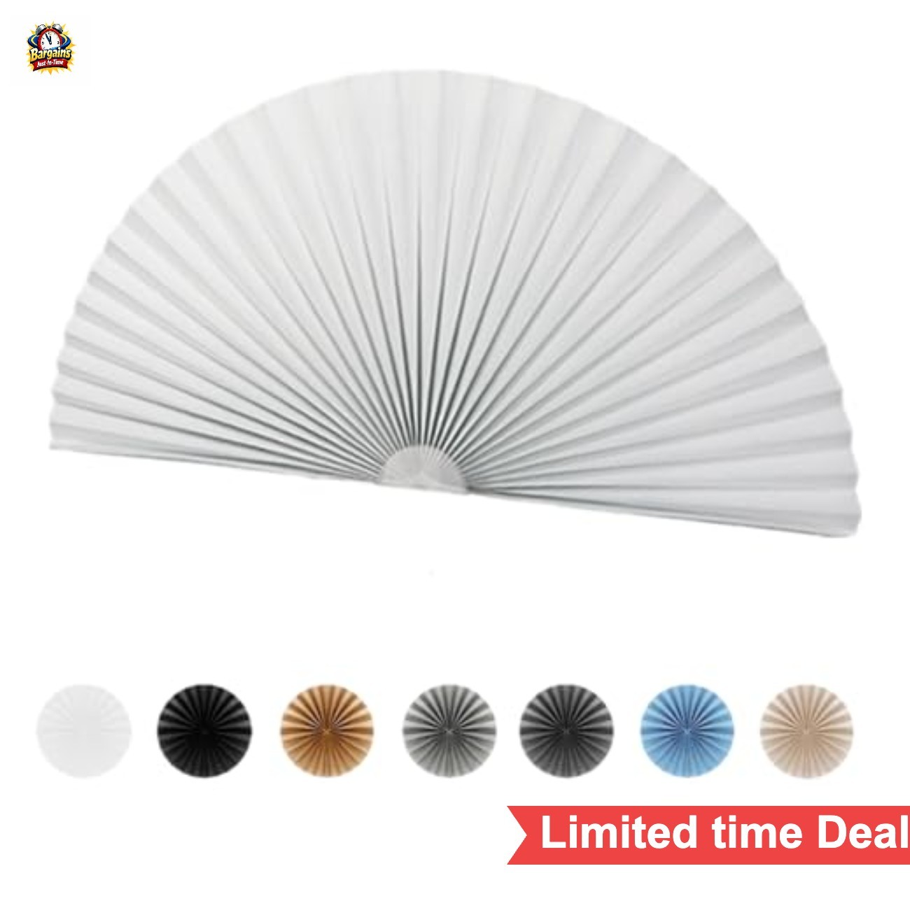 Arch Window Pleated Blinds Half Circle Non-Woven Cordless Self Adhesive Shade