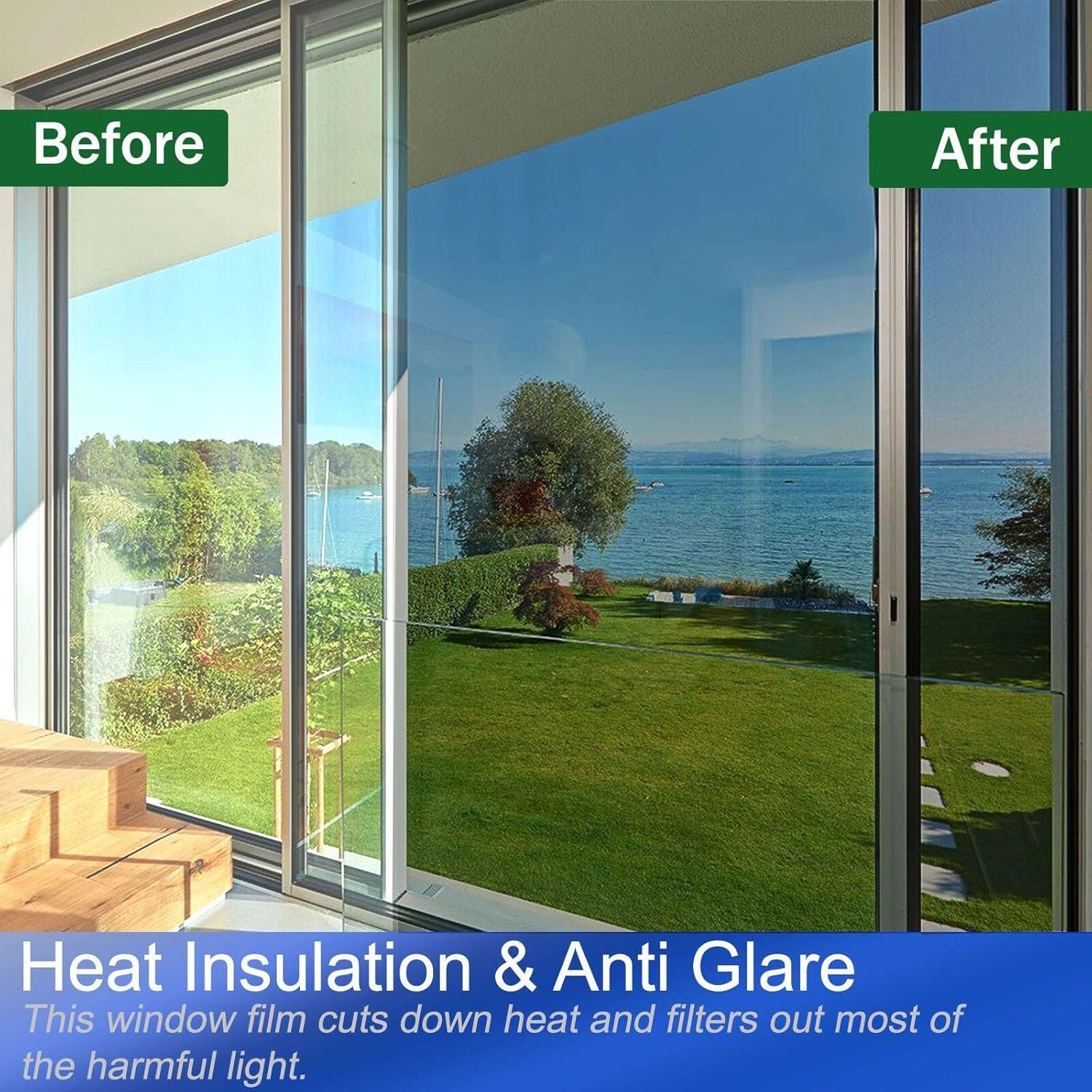 One Way Privacy Window Film Reflective Solar Control Window Film Heat Control…