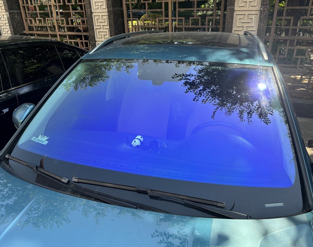 US 74%VLT 1*3M Car Window Tinting Chameleon Purple to Blue Sunshade Film Sticker