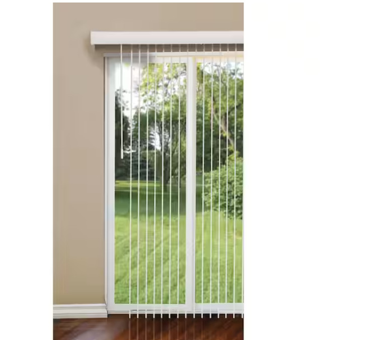 Crown Cordless Smooth Vertical Louvers 9 Pack White 3.5 in x 84 in