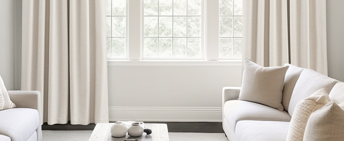 Extra Wide 100 Inch Length Blackout Curtains & Drapes 96 Inches Long 2 Panels