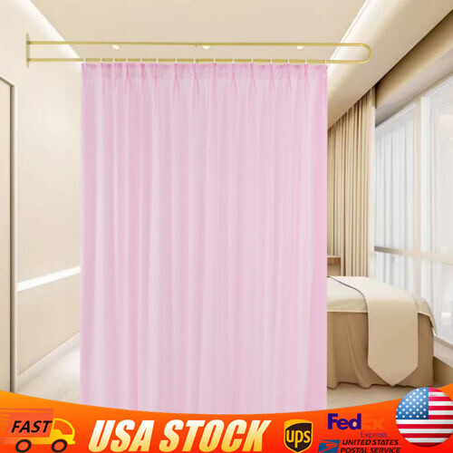 Privacy Partition Curtain, Wall Mounted Curtain, Curtain Room Divider 200*22cm