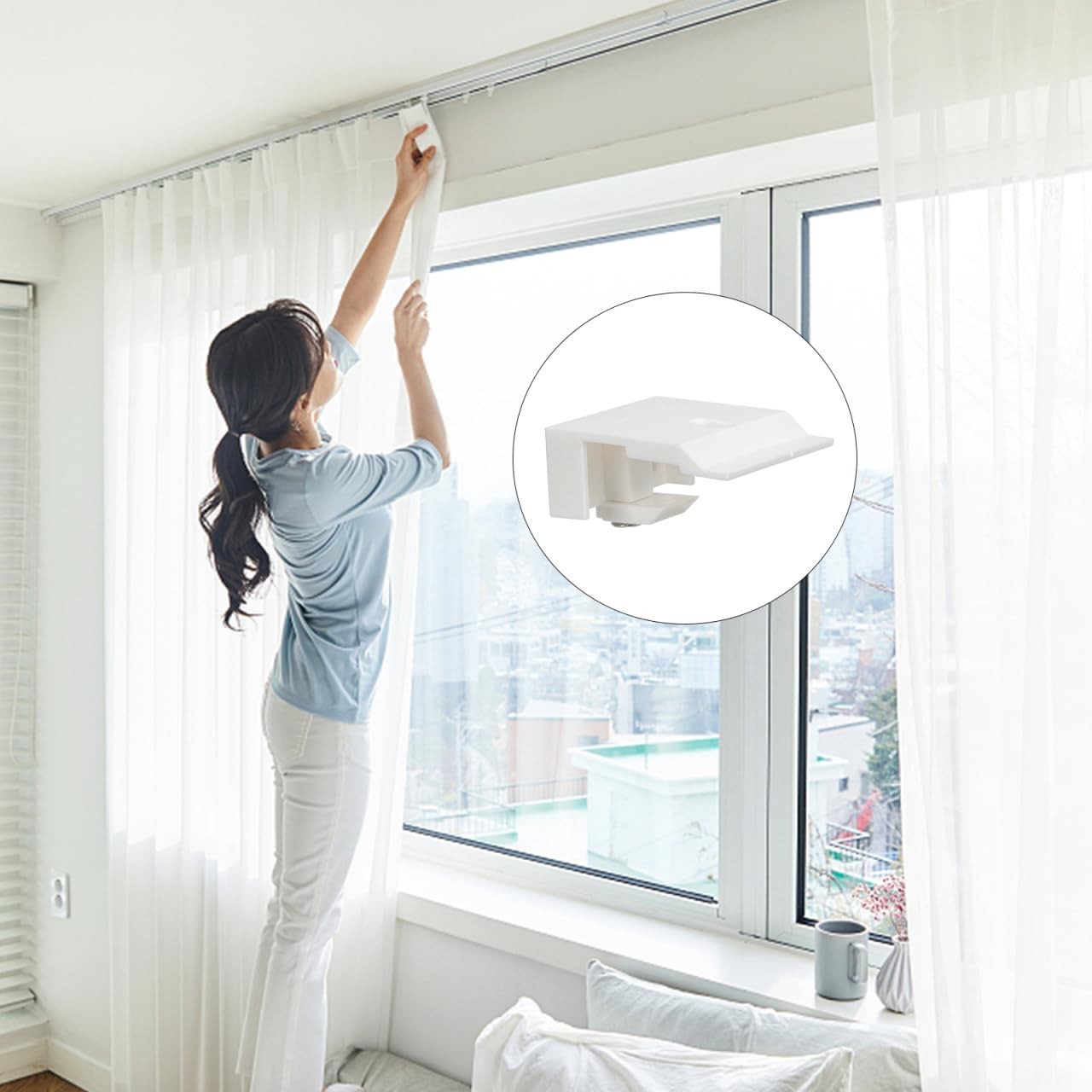 10 PCS Mount Bracket Holder, Pleated, Cellular Shades, Headrail Support Clip