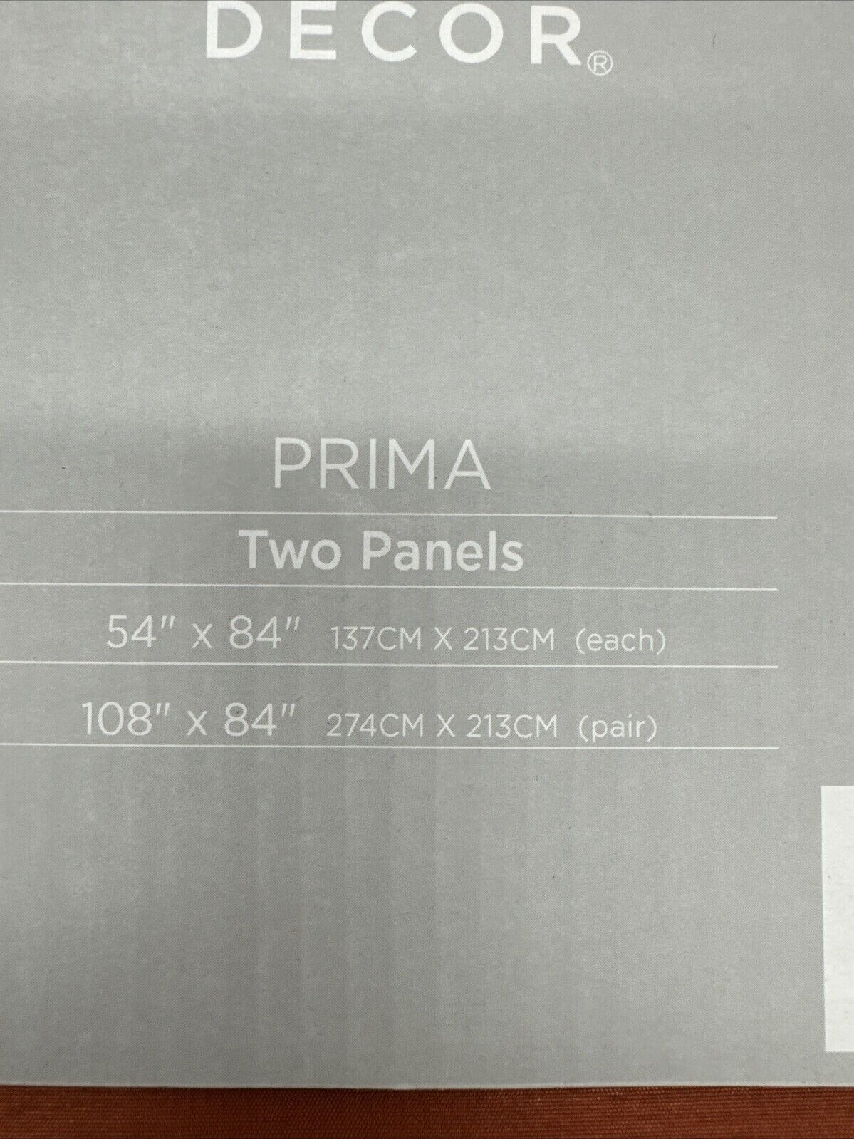 Lush Decor Color Block Prima Window Curtains 2 Panels Set 84″ x 54″ Rust Brown