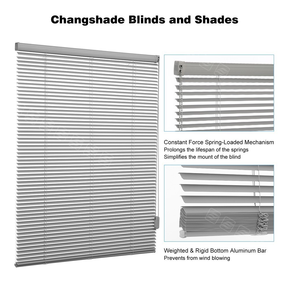 1 Inch Mini Blind Single Touch Corded Window Shades in Choose Size Customize-C