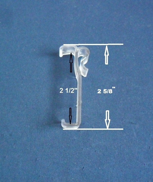 8 PCS 2 1/2 Inch Valance Clips For Horizontal Faux & Wood Blinds Parts 2.5