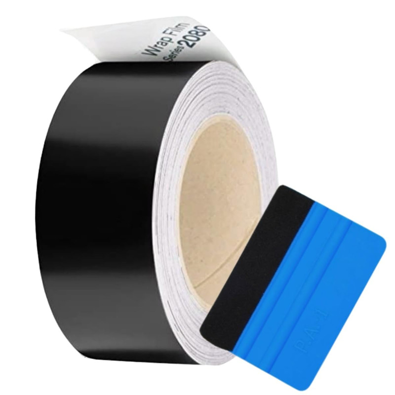 Upromax Vinyl Wrap Pre Cut Made 2080 S12 Satin Black Finish – 0.5 To 8 Wide Up