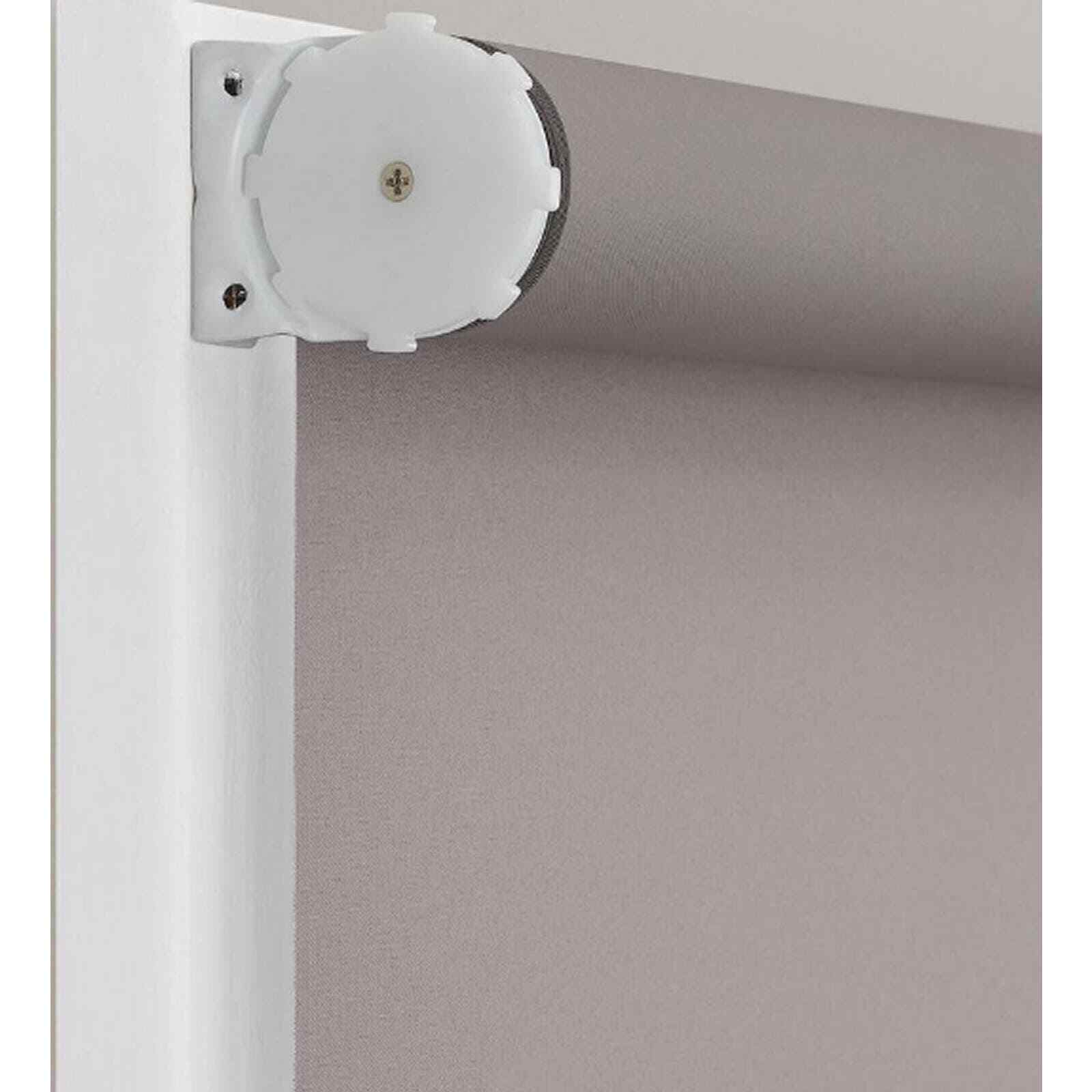 Cordless Blackout Gray Fabric Roller Shade 55.25 in. W x 72 in. L