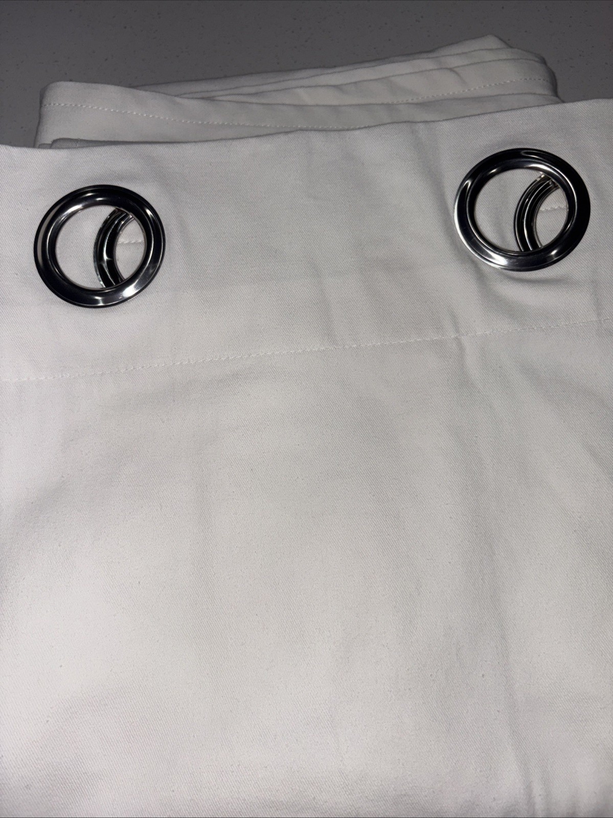 1 Pair Ikea Merete Grommet Top Curtains 57 X 98″. Beige
