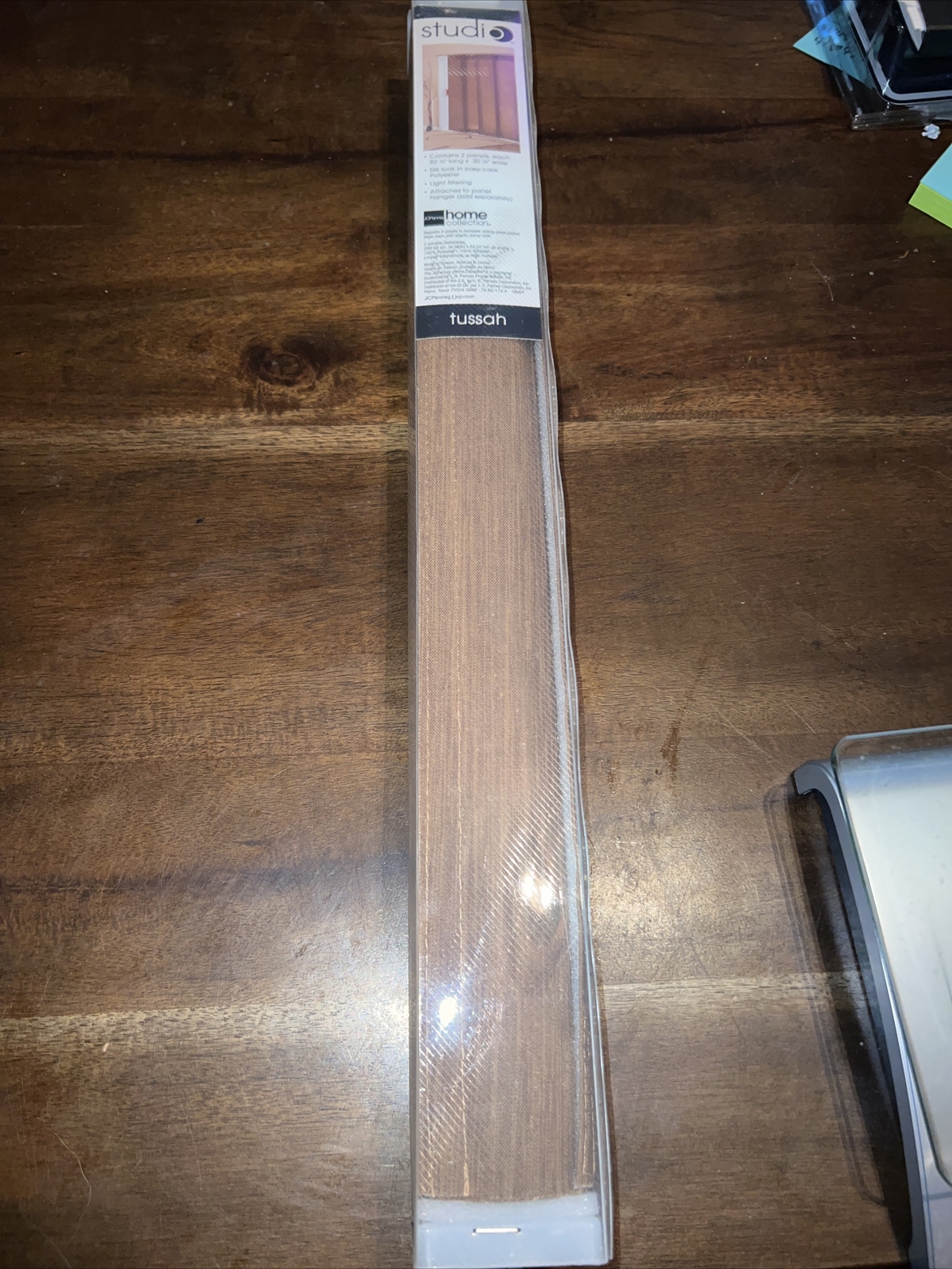 JC PENNEY STUDIO 2 SLIDING WINDOW PANELS 82.5″ X 20.5″ Tussah