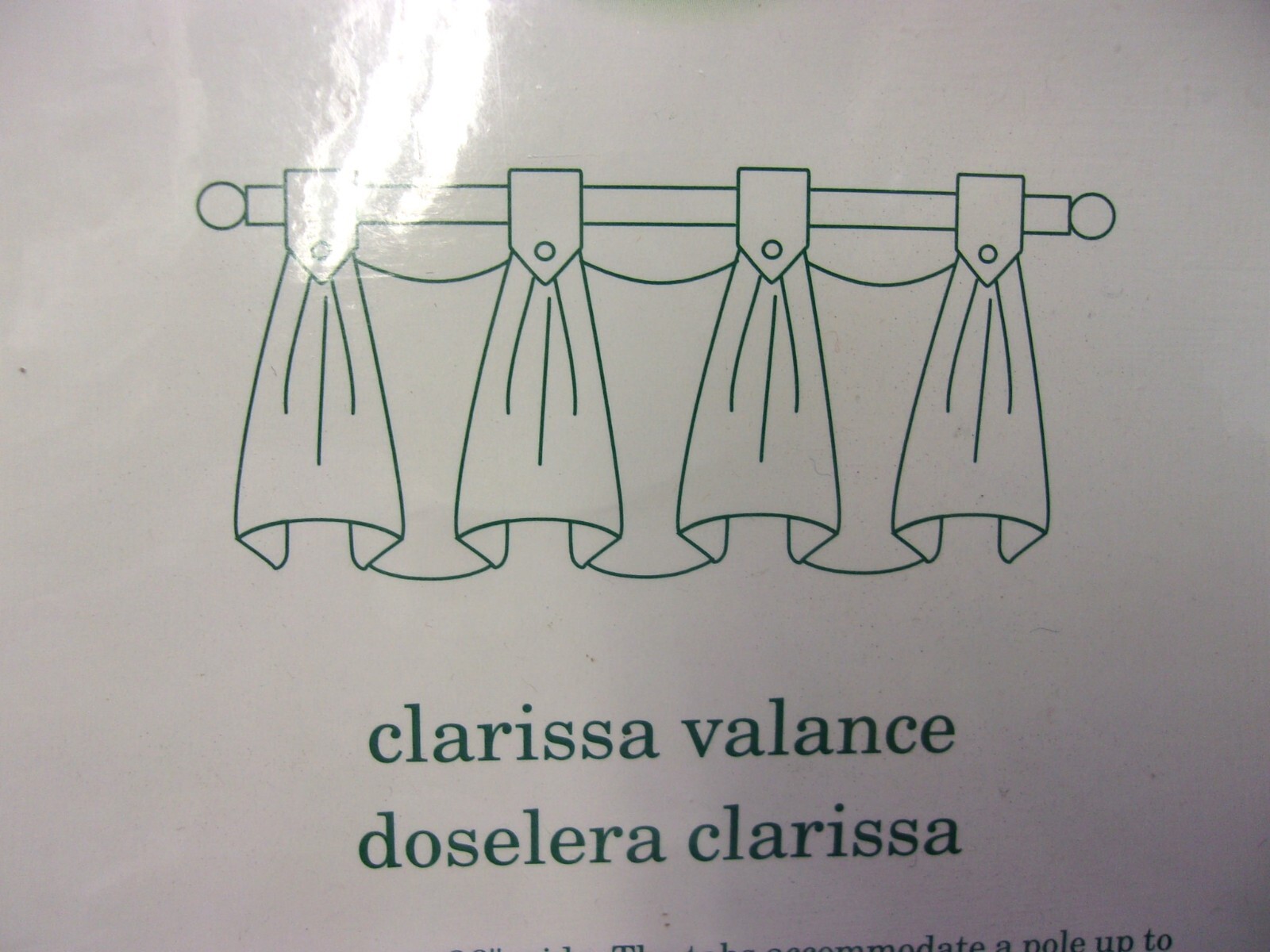 Waverly Home Classics Valance “Clarissa Valance” 42 x 21 x 6 in, New in Package