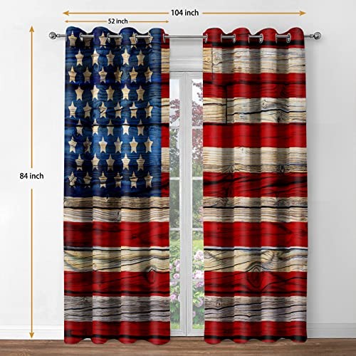 American Blackout Curtains United States 52″W x 84″L (Pack of 2) Flag
