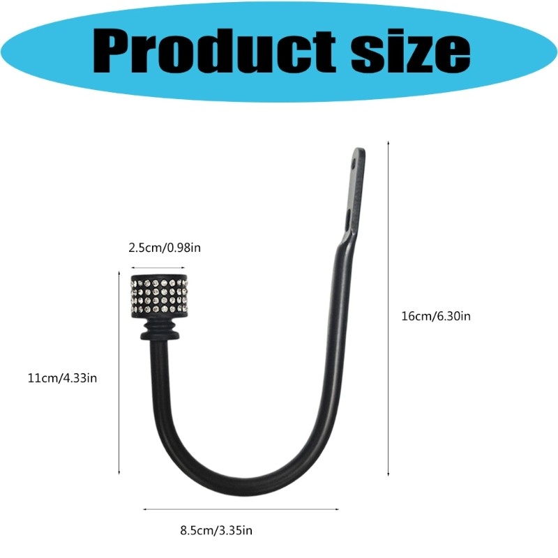Decorative Wall Mount Curtain Tiebacks Hooks, 2 Piece Holdbacks for Daily Use