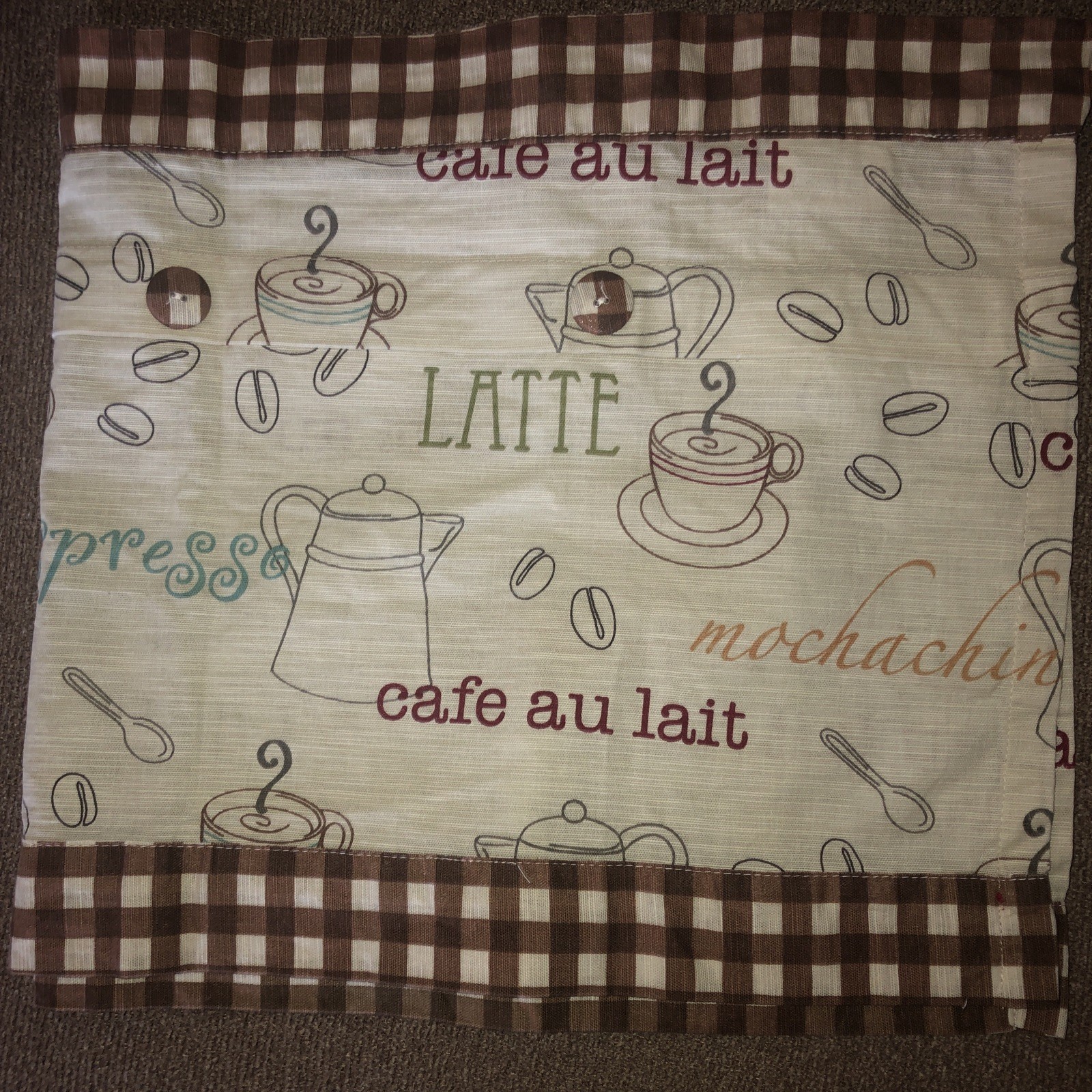Better Homes & Garden Coffee Drinks Window Valance 60×15 1/2