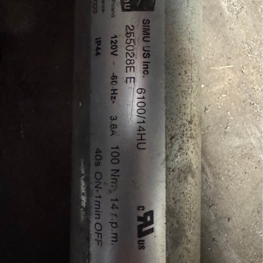 100nm simu tubular motor 6100