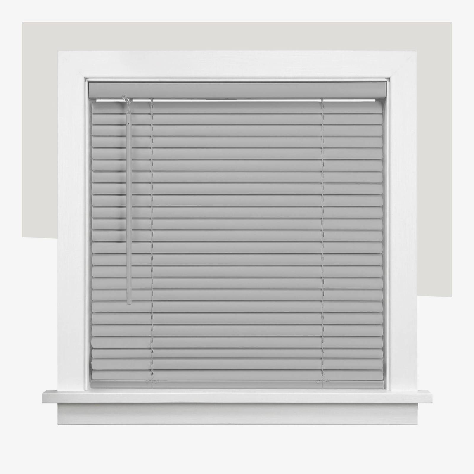 Chicology Cordless Mini Blinds For Indoor Windows 20.5 W X 36 H Gray Vinyl 1