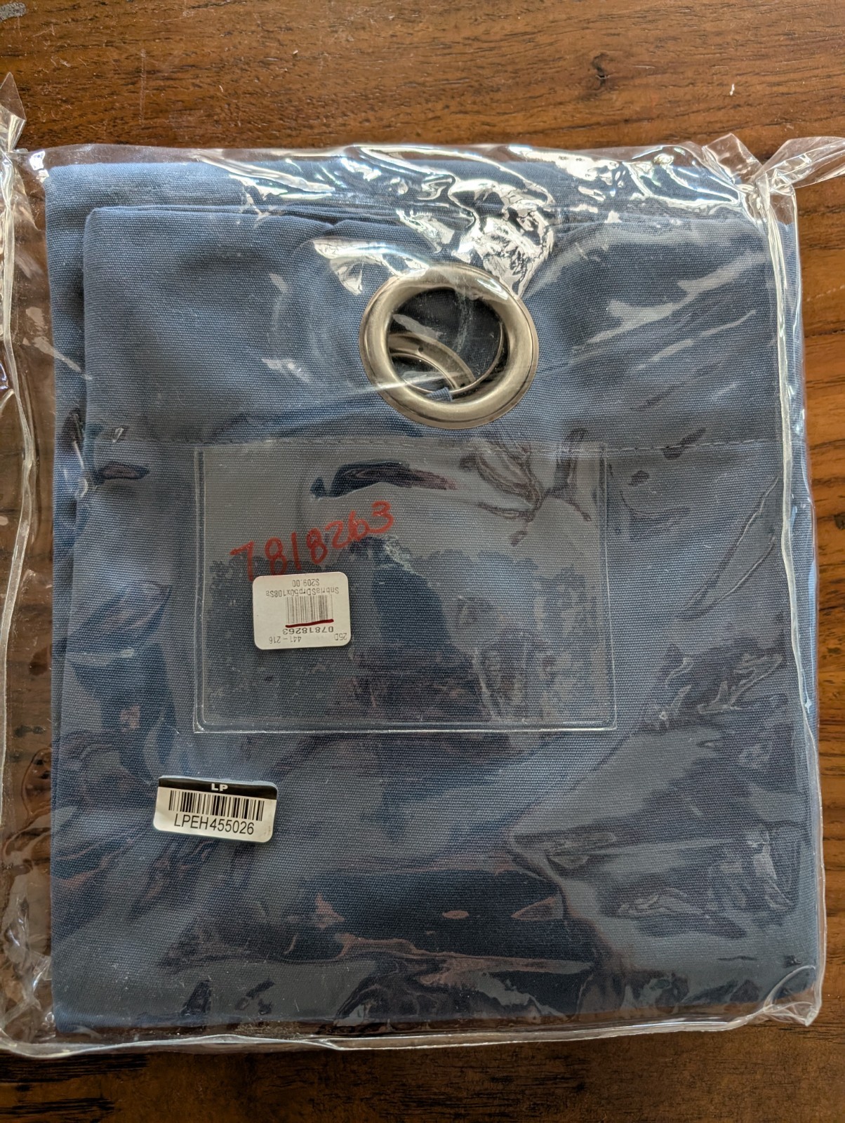 POTTERY BARN Set/2 Sunbrella® Outdoor Grommet Curtain-50 x 108-Sapphire-OPEN BOX