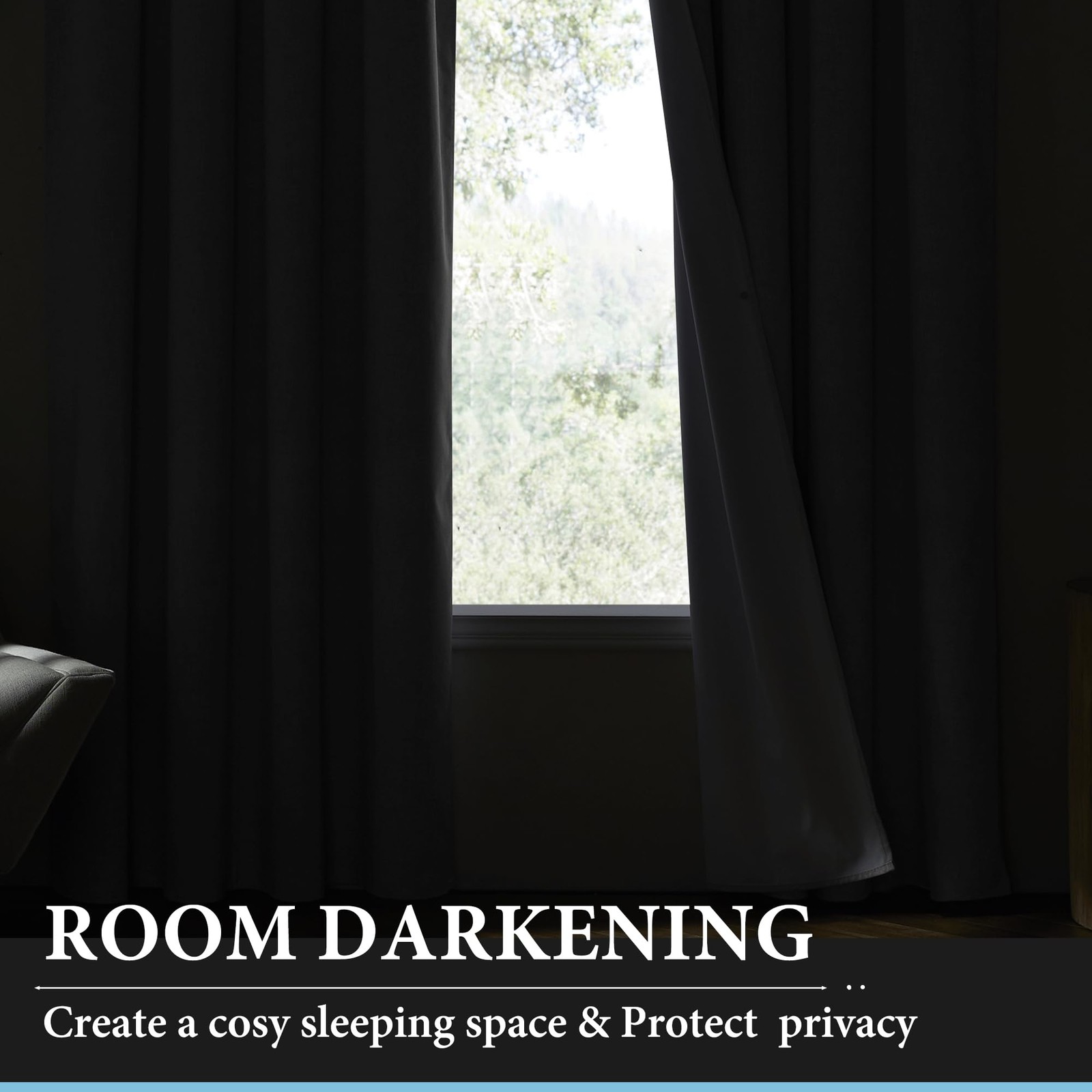 Blackout Curtains & Drapes for Sliding Glass Doors-Total Privacy Thermal Effi…